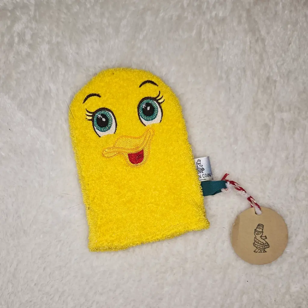 Gant de toilette animaux (canard)