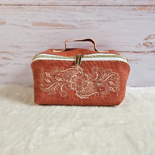 Trousse carrée dépliable - Rouille